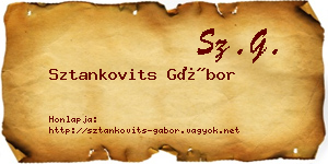 Sztankovits Gábor névjegykártya